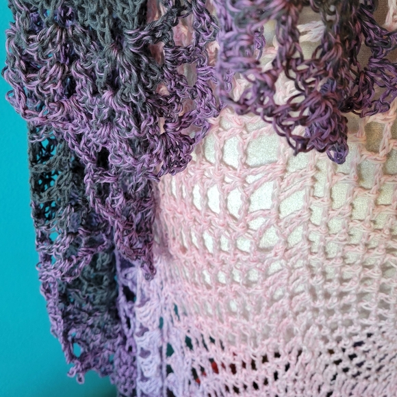 SOLD Purple Ombre Circle Festival Maxi Best Jacket - Picture 8 of 10